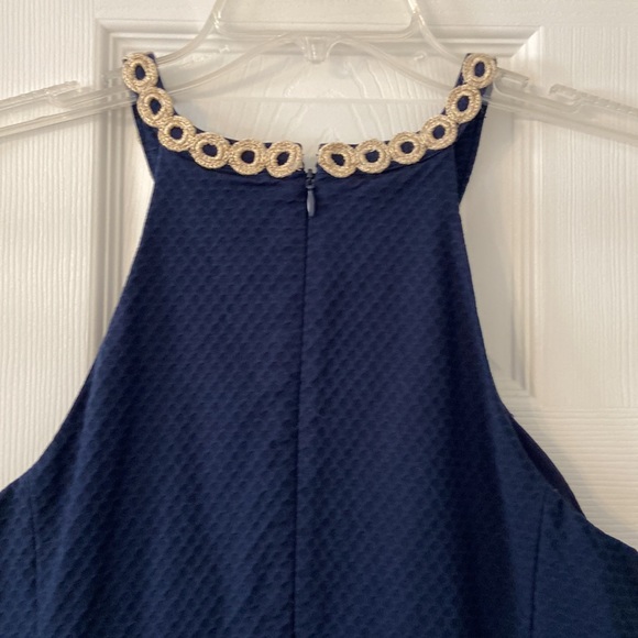 Lilly Pulitzer shift dress with gorgeous gold detailing excellent condition - Picture 8 of 12